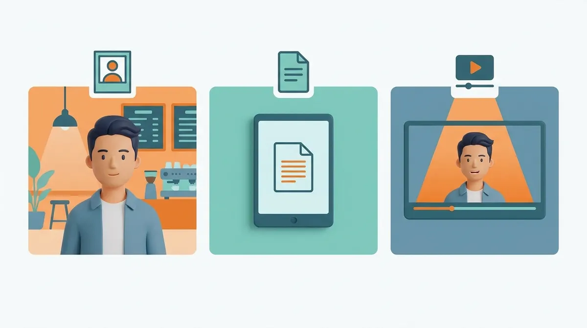 3 bước tạo avatar AI: ảnh, kịch bản, video biết nói